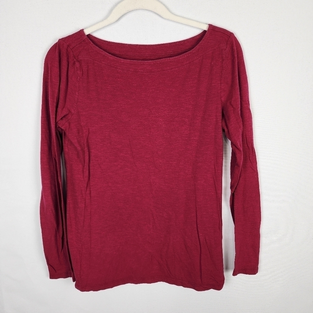 LOFT‎ Live Love Loft Boat Neck Long Sleeved Tee SIZE MEDIUM